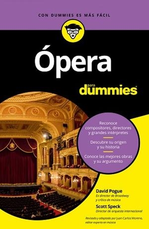 ÓPERA PARA DUMMIES | 9788432904165 | SPECK, SCOTT/POGUE, DAVID | Llibreria L'Illa - Llibreria Online de Mollet - Comprar llibres online
