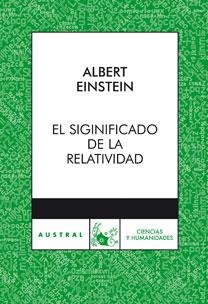 SIGNIFICADO DE LA RELATIVIDAD, EL | 9788467029710 | EINSTEIN, ALBERT | Llibreria L'Illa - Llibreria Online de Mollet - Comprar llibres online