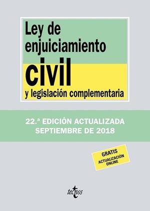 LEY DE ENJUICIAMIENTO CIVIL Y LEGISLACIÓN COMPLEMENTARIA | 9788430975068 | EDITORIAL TECNOS | Llibreria L'Illa - Llibreria Online de Mollet - Comprar llibres online