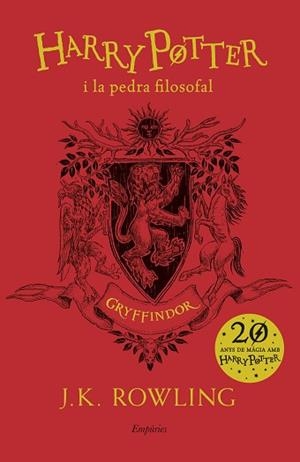 HARRY POTTER I LA PEDRA FILOSOFAL (GRYFFINDOR) | 9788417016678 | ROWLING, J.K. | Llibreria L'Illa - Llibreria Online de Mollet - Comprar llibres online