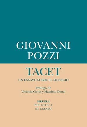 TACET UN ENSAYO SOBRE EL SILENCIO | 9788417624149 | POZZI, GIOVANNI | Llibreria L'Illa - Llibreria Online de Mollet - Comprar llibres online