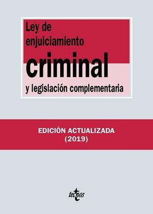 LEY DE ENJUICIAMIENTO CRIMINAL Y LEGISLACIÓN COMPLEMENTARIA | 9788430977130 | EDITORIAL TECNOS | Llibreria L'Illa - Llibreria Online de Mollet - Comprar llibres online