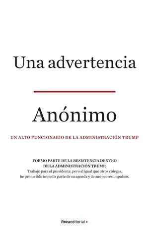 ADVERTENCIA, UNA | 9788418249129 | (ANONYMOUS), ANÓNIMO