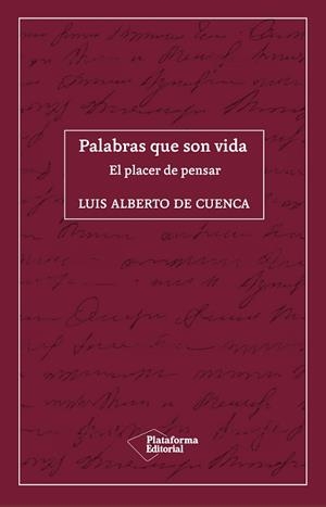 PALABRAS QUE SON VIDA | 9788418285035 | DE CUENCA, LUIS ALBERTO | Llibreria L'Illa - Llibreria Online de Mollet - Comprar llibres online