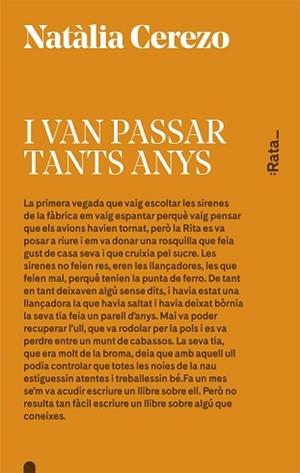 I VAN PASSAR TANTS ANYS | 9788416738045 | CEREZO, NATÀLIA | Llibreria L'Illa - Llibreria Online de Mollet - Comprar llibres online