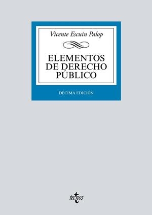 ELEMENTOS DE DERECHO PÚBLICO | 9788430977314 | ESCUÍN PALOP, VICENTE | Llibreria L'Illa - Llibreria Online de Mollet - Comprar llibres online