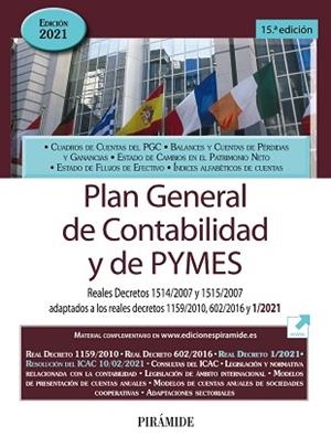 PLAN GENERAL DE CONTABILIDAD Y DE PYMES | 9788436844764 | EDICIONES PIRÁMIDE | Llibreria L'Illa - Llibreria Online de Mollet - Comprar llibres online