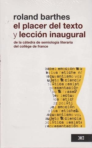 PLACER DEL TEXTO, EL | 9786070302978 | BARTHES, ROLAND | Llibreria L'Illa - Llibreria Online de Mollet - Comprar llibres online