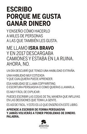 ESCRIBO PORQUE ME GUSTA GANAR DINERO | 9788413441290 | BRAVO, ISRAEL | Llibreria L'Illa - Llibreria Online de Mollet - Comprar llibres online