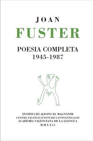 POESIA COMPLETA 1945-1987 | 9788478229178 | FUSTER, JOAN | Llibreria L'Illa - Llibreria Online de Mollet - Comprar llibres online