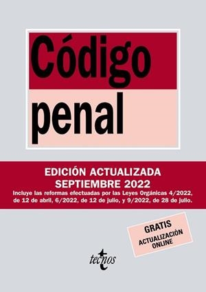 CÓDIGO PENAL | 9788430985579 | EDITORIAL TECNOS | Llibreria L'Illa - Llibreria Online de Mollet - Comprar llibres online
