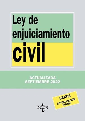 LEY DE ENJUICIAMIENTO CIVIL | 9788430985678 | EDITORIAL TECNOS | Llibreria L'Illa - Llibreria Online de Mollet - Comprar llibres online