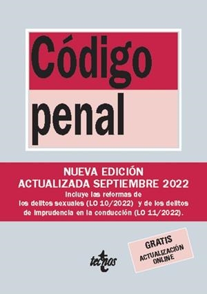 CÓDIGO PENAL | 9788430987009 | EDITORIAL TECNOS | Llibreria L'Illa - Llibreria Online de Mollet - Comprar llibres online