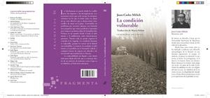 CONDICIÓN VULNERABLE, LA | 9788417796723 | MÈLICH, JOAN-CARLES | Llibreria L'Illa - Llibreria Online de Mollet - Comprar llibres online