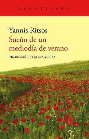 SUEÑO DE UN MEDIODÍA DE VERANO | 9788419036797 | RITSOS, YANNIS | Llibreria L'Illa - Llibreria Online de Mollet - Comprar llibres online