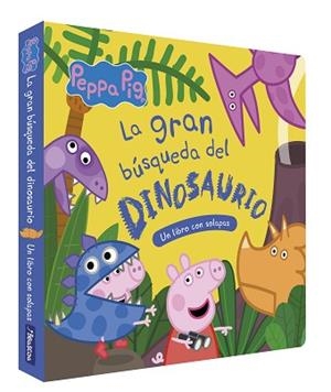 PEPPA PIG. LIBRO DE CARTÓN CON SOLAPAS - LA GRAN BÚSQUEDA DEL DINOSAURIO | 9788448867096 | HASBRO/EONE | Llibreria L'Illa - Llibreria Online de Mollet - Comprar llibres online