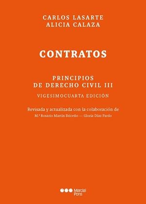 PRINCIPIOS DE DERECHO CIVIL T. III | 9788413816579 | LASARTE ÁLVAREZ, CARLOS/CALAZA, ALICIA | Llibreria L'Illa - Llibreria Online de Mollet - Comprar llibres online