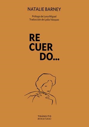 RECUERDO... | 9788412901870 | BARNEY, NATALIE | Llibreria L'Illa - Llibreria Online de Mollet - Comprar llibres online