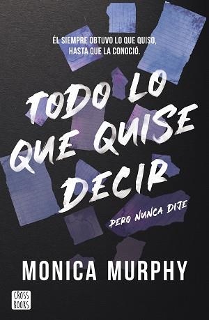 TODO LO QUE QUISE DECIR, PERO NUNCA DIJE | 9788408300793 | MURPHY, MONICA | Llibreria L'Illa - Llibreria Online de Mollet - Comprar llibres online
