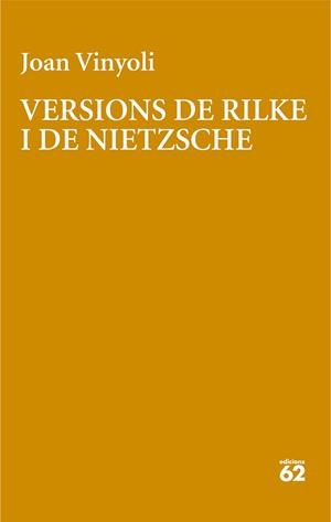 VERSIONS DE RILKE | 9788429782639 | VINYOLI PLADEVALL, JOAN | Llibreria L'Illa - Llibreria Online de Mollet - Comprar llibres online