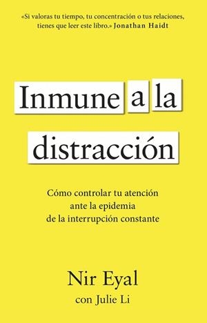 INMUNE A LA DISTRACCIÓN | 9788411003933 | EYAL, NIR | Llibreria L'Illa - Llibreria Online de Mollet - Comprar llibres online
