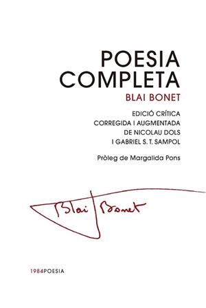 POESIA COMPLETA | 9791387757144 | BONET, BLAI