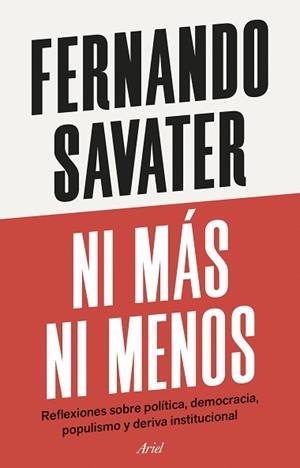 NI MÁS NI MENOS | 9788434439818 | SAVATER, FERNANDO | Llibreria L'Illa - Llibreria Online de Mollet - Comprar llibres online