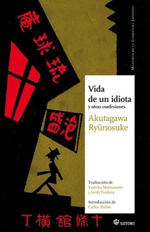 VIDA DE UN IDIOTA | 9788493820497 | AKUTAGAWA, RYÛNOSUKE | Llibreria L'Illa - Llibreria Online de Mollet - Comprar llibres online