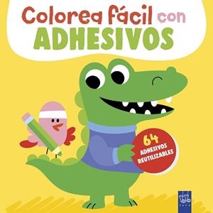 COLOREA FÁCIL CON ADHESIVOS. COCODRILO | 9788408312116 | YOYO