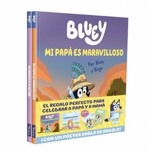 BLUEY. UN CUENTO - ¡PAPÁ Y MAMÁ SON GENIALES! PACK CON DOS LIBROS DE BLUEY PARA | 9788448873394 | BLUEY