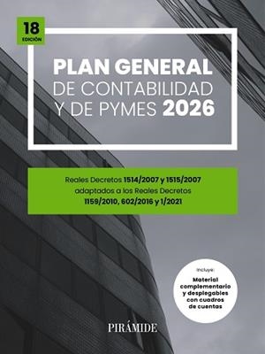 PLAN GENERAL DE CONTABILIDAD Y DE PYMES | 9788436851601 | EDICIONES PIRÁMIDE