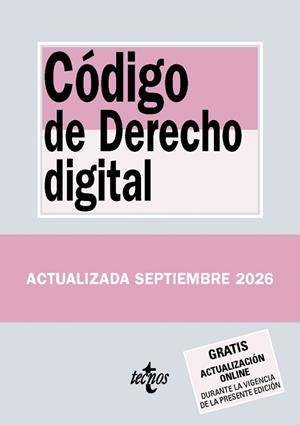CÓDIGO DE DERECHO DIGITAL | 9788430994557 | EDITORIAL TECNOS | Llibreria L'Illa - Llibreria Online de Mollet - Comprar llibres online