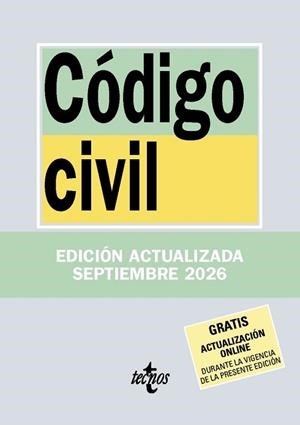 CÓDIGO CIVIL | 9788430994359 | EDITORIAL TECNOS | Llibreria L'Illa - Llibreria Online de Mollet - Comprar llibres online
