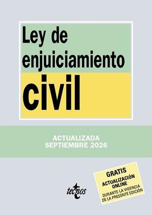 LEY DE ENJUICIAMIENTO CIVIL | 9788430994526 | EDITORIAL TECNOS | Llibreria L'Illa - Llibreria Online de Mollet - Comprar llibres online