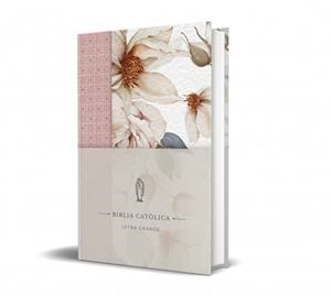 BIBLIA CATÓLICA: EDICIÓN LETRA GRANDE. TAPA DURA, TELA ROSADA CON FLORES | 9798890985309 | BIBLIA DE AMÉRICA | Llibreria L'Illa - Llibreria Online de Mollet - Comprar llibres online