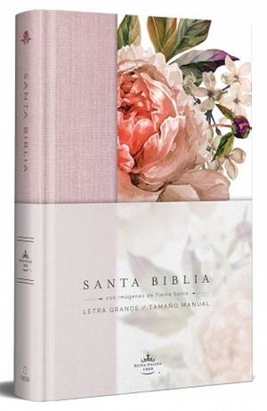 BIBLIA REINA VALERA 1960 LETRA GRANDE. TAPA DURA, TELA ROSADA CON FLORES, TAMAÑO | 9781644733875 | REINA VALERA REVISADA 1960 | Llibreria L'Illa - Llibreria Online de Mollet - Comprar llibres online