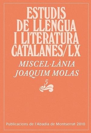 MISCEL.LANIA JOAQUIM MOLAS 5 | 9788498832365 | MASSOT I MUNTANER, JOSEP/Y OTROS | Llibreria L'Illa - Llibreria Online de Mollet - Comprar llibres online