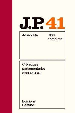 CRÒNIQUES PARLAMENTÀRIES (1933-1933) | 9788497101813 | PLA, JOSEP | Llibreria L'Illa - Llibreria Online de Mollet - Comprar llibres online
