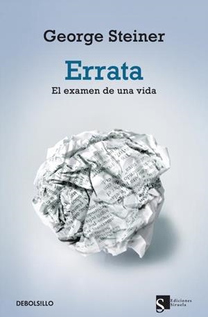 ERRATA | 9788499088204 | STEINER, GEORGE | Llibreria L'Illa - Llibreria Online de Mollet - Comprar llibres online