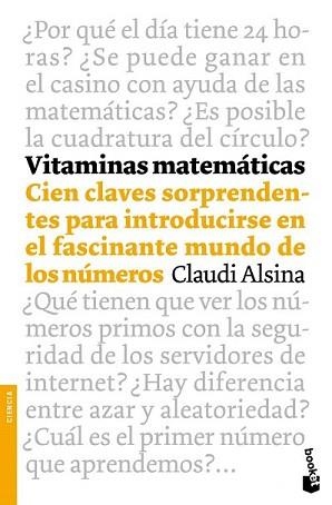 VITAMINAS MATEMATICAS | 9788408102694 | ALSINA, CLAUDI | Llibreria L'Illa - Llibreria Online de Mollet - Comprar llibres online