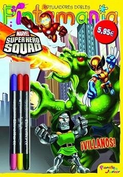 SUPER HERO SQUAD. PINTAMANIA ROTULADORES DOBLES | 9788408102502 | SUPER HERO SQUAD | Llibreria L'Illa - Llibreria Online de Mollet - Comprar llibres online