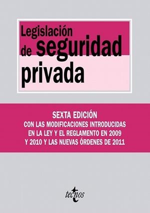 LEGISLACIÓN DE SEGURIDAD PRIVADA | 9788430953608 | Llibreria L'Illa - Llibreria Online de Mollet - Comprar llibres online