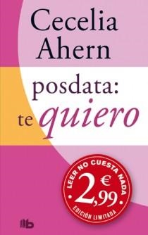 POSDATA TE QUIERO | 9788498726688 | AHERN, CECELIA | Llibreria L'Illa - Llibreria Online de Mollet - Comprar llibres online